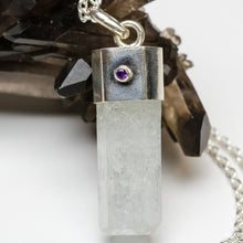 Load image into Gallery viewer, Aquamarine and Amethyst Pendant