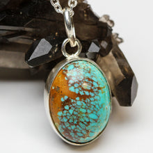 Load image into Gallery viewer, Turquoise and Silver Pendant