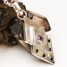 Load image into Gallery viewer, Amethyst and Spinel Pendant