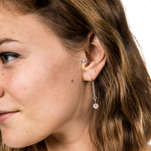 Load image into Gallery viewer, Rainbow Moonstone Earrings