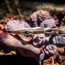 Load image into Gallery viewer, Smokey Quartz and Amethyst Bracelet