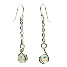 Load image into Gallery viewer, Rainbow Moonstone Earrings