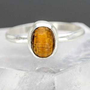 Courage : Tigers Eye and Sterling Silver Ring