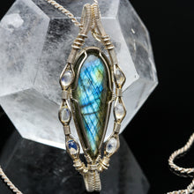Load image into Gallery viewer, Labradorite and Rainbow Moonstone