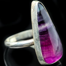 Load image into Gallery viewer, Fluorite and Sterling Ring- Size 6