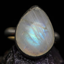 Load image into Gallery viewer, Love: Rainbow Moonstone Ring