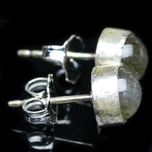 Load image into Gallery viewer, Labradorite Stud Earrings