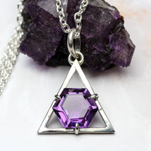 Load image into Gallery viewer, Eye of God: Amethyst Pendant