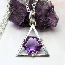 Load image into Gallery viewer, Eye of God: Amethyst Pendant