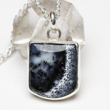 Load image into Gallery viewer, Speckled sky: Dendritic Agate Necklace