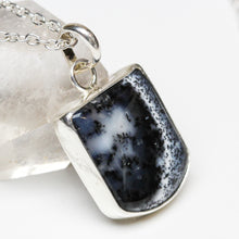 Load image into Gallery viewer, Speckled sky: Dendritic Agate Necklace