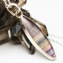 Load image into Gallery viewer, Fluorite and Sterling Pendant