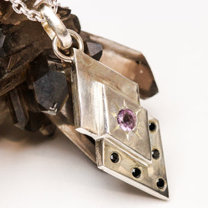 Amethyst and Spinel Pendant