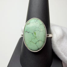 Load image into Gallery viewer, Turquoise ring in sterling silver, size 10.5, front view