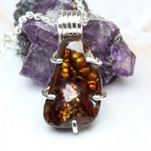 Load image into Gallery viewer, Evolution: Fire Agate Pendant
