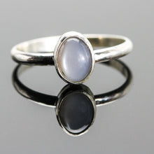 Load image into Gallery viewer, Peace: Moonstone and Sterling Silver Ring