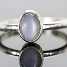 Load image into Gallery viewer, Peace: Moonstone and Sterling Silver Ring