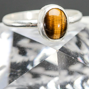 Courage : Tigers Eye and Sterling Silver Ring
