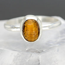 Load image into Gallery viewer, Courage : Tigers Eye and Sterling Silver Ring