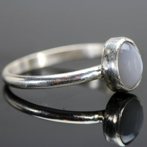 Peace: Moonstone and Sterling Silver Ring