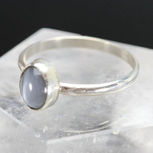 Peace: Moonstone and Sterling Silver Ring