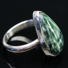 Load image into Gallery viewer, Seraphinite and Sterling Ring- Size 6.5