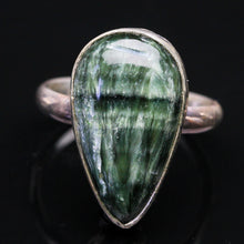 Load image into Gallery viewer, Seraphinite and Sterling Ring- Size 6.5