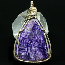 Load image into Gallery viewer, Charoite and Sterling Pendant