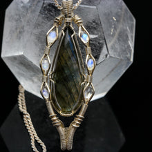 Load image into Gallery viewer, Labradorite and Rainbow Moonstone