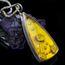Load image into Gallery viewer, Hand Carved Amber Pendant