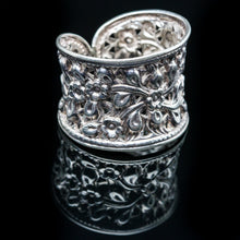 Load image into Gallery viewer, Adjustable Handmade Silver Ring