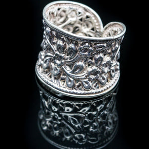 Adjustable Handmade Silver Ring