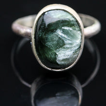 Load image into Gallery viewer, Eye of God: Seraphinite  Ring- Size 6.5