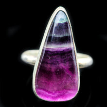 Load image into Gallery viewer, Fluorite and Sterling Ring- Size 6