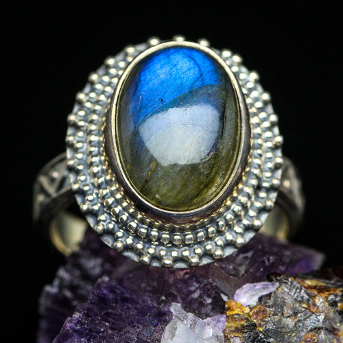 Labradorite and Sterling Ring- Size 6.5