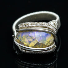 Load image into Gallery viewer, Opal and Sterling Ring- Size 6