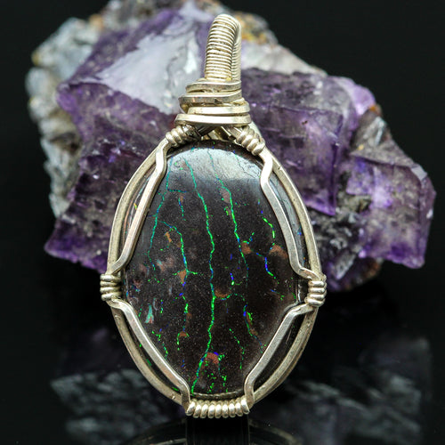 Earth Beauty: Boulder Opal Necklace