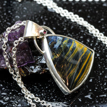 Load image into Gallery viewer, Color of the Storm: Pietersite pendant