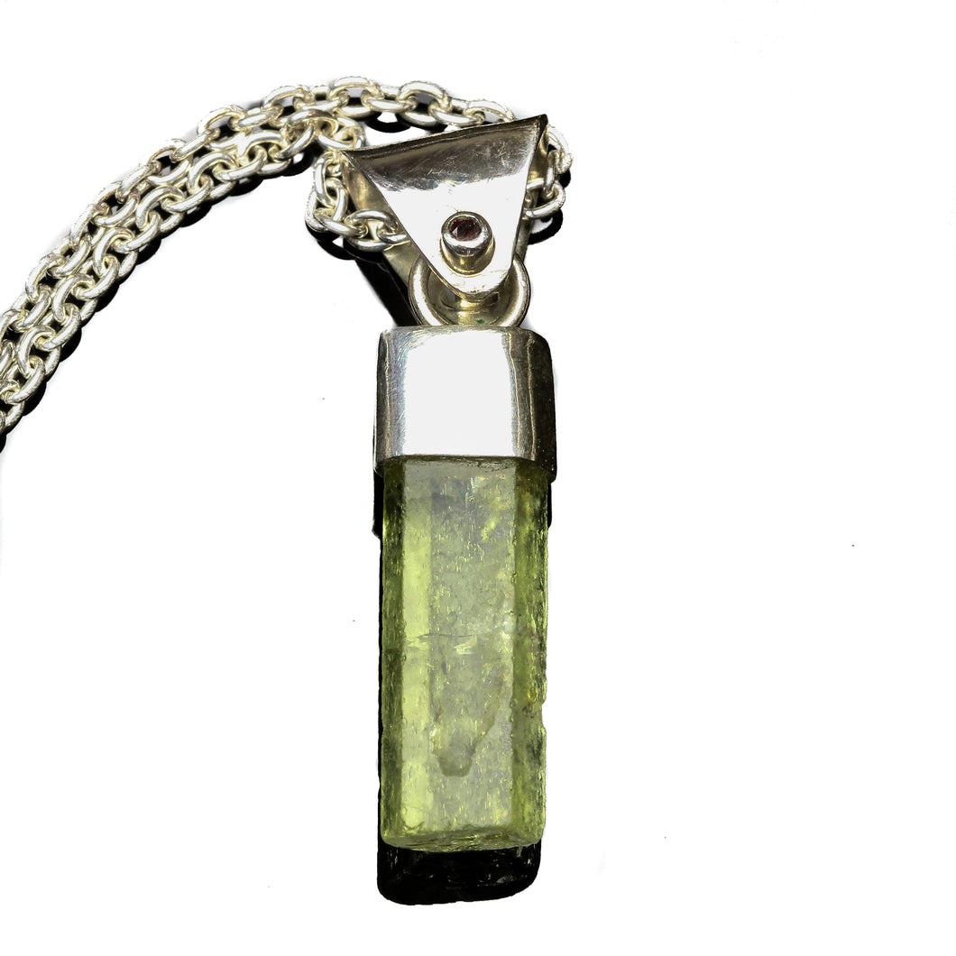 Wild Light: Green Aquamarine Pendant