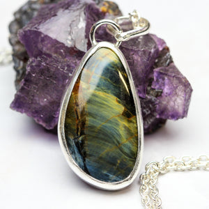 Colors of the Deep: Pietersite Pendant