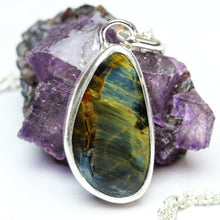 Load image into Gallery viewer, Colors of the Deep: Pietersite Pendant