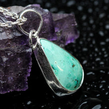 Load image into Gallery viewer, Open Sky: Turquoise and Silver Pendant