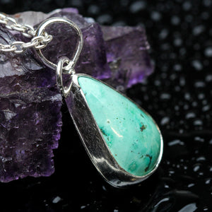 Open Sky: Turquoise and Silver Pendant