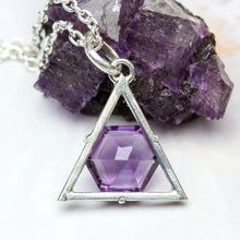 Load image into Gallery viewer, Eye of God: Amethyst Pendant