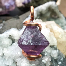 Load image into Gallery viewer, Fluorite and Copper Pendant